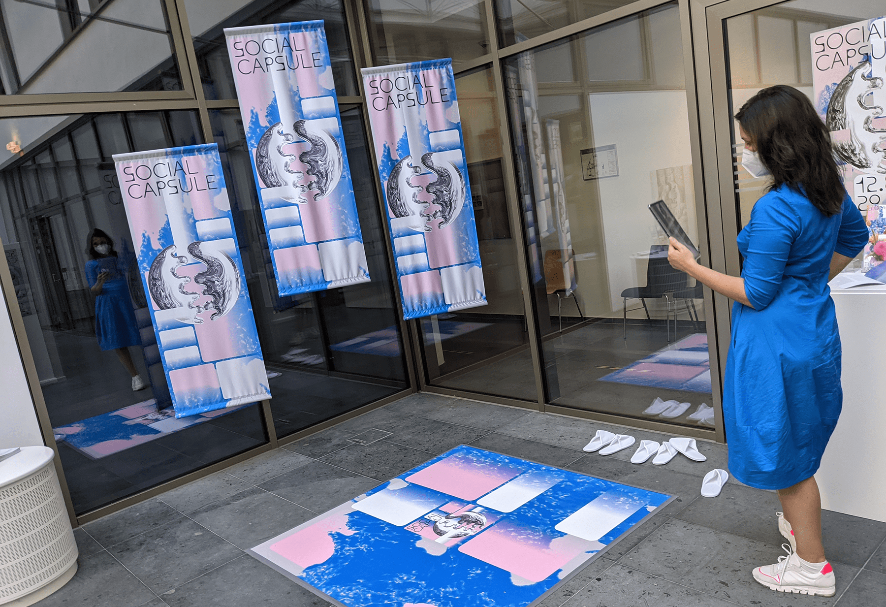 Theresa Reiwer, 2021, augmented room installation. Supporting developers: Carlos A. Serrano and Janosch Marian Friedrich.